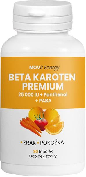 Betakaroten MOVit Beta karoten Premium 25 000 IU + Panthenol + PABA