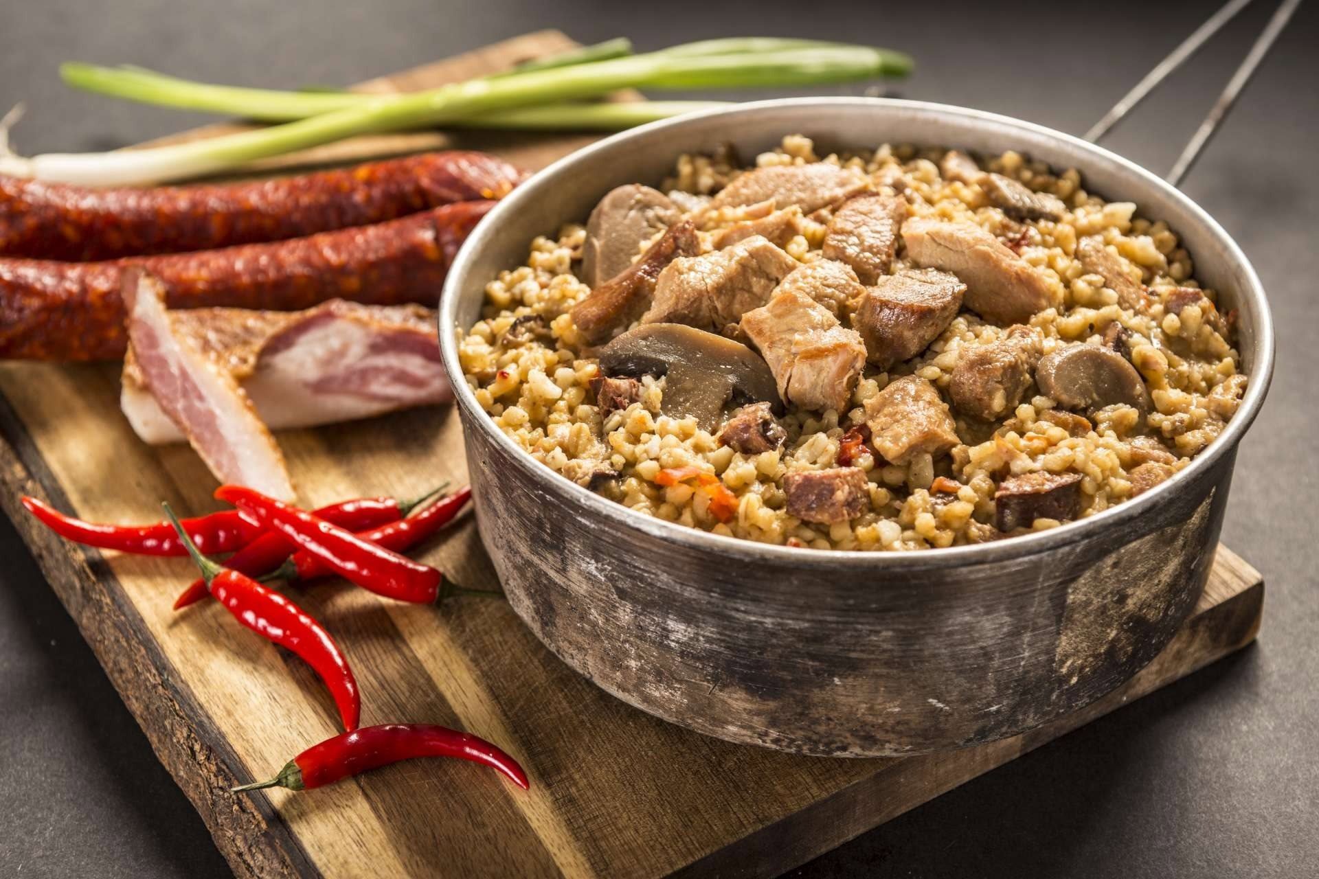 MRE Adventure Menu - Spicy cutlet with bulgur
