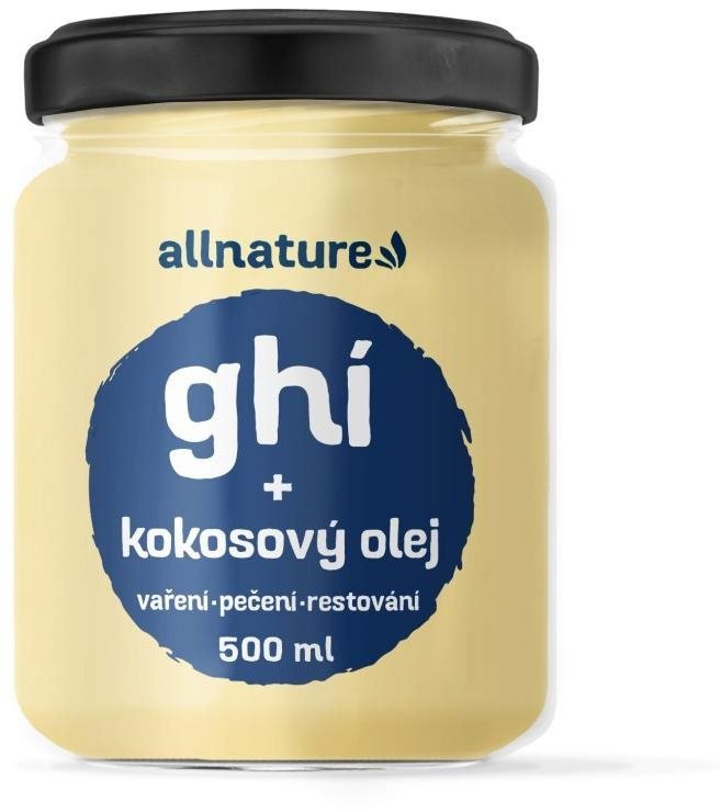 Ghee Allnature Ghee with coconut oil, 500 ml