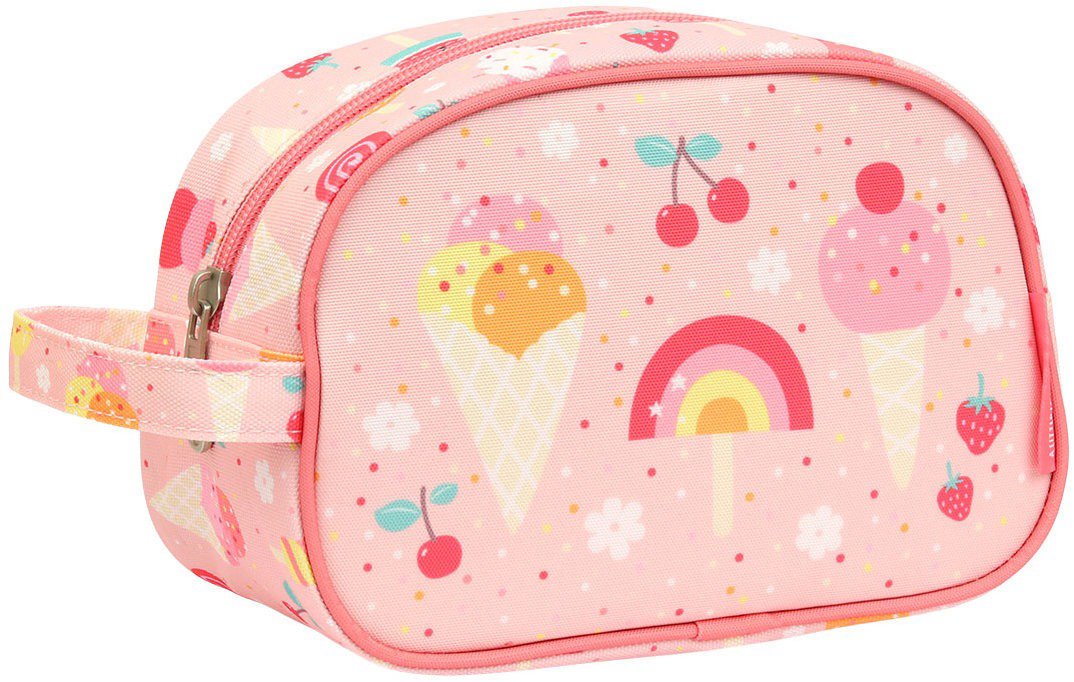 Cosmetic bag A Little Lovely Company Toiletry bag ice cream