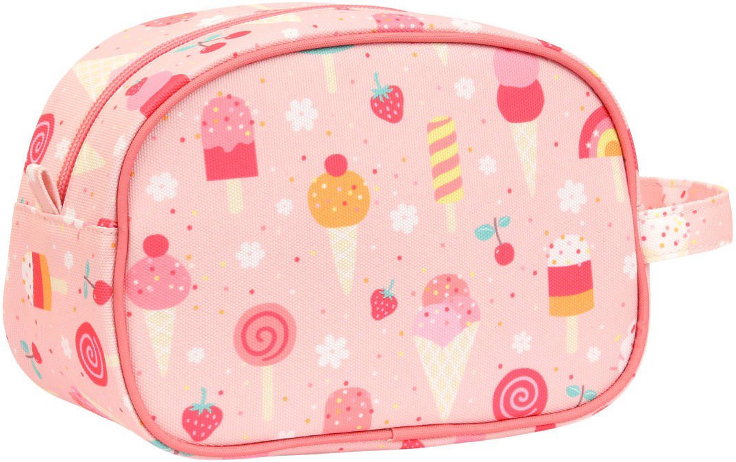 Cosmetic bag A Little Lovely Company Toiletry bag ice cream