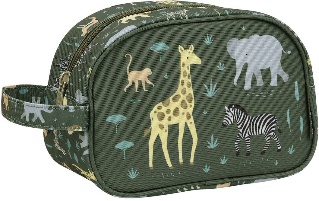 Cosmetic bag A Little Lovely Company Toiletry bag animals from the savannah