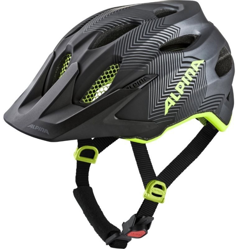 Alpina Carapax Jr. Black - Neon - Yellow Matt 51 - 56 cm