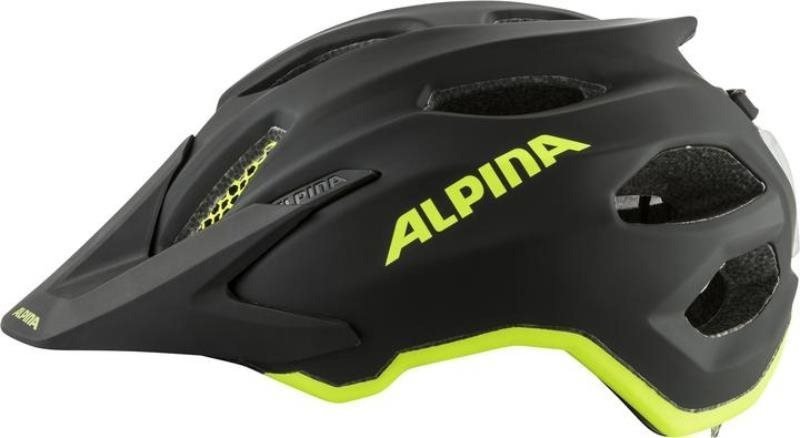 ALPINA CARAPAX JR. FLASH black-neon yellow matt 51-56cm