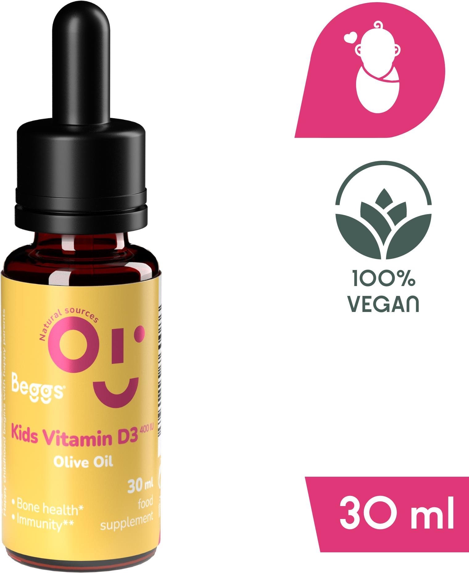 Beggs Kids Vitamin D3 400 IU BIO Olive Oil