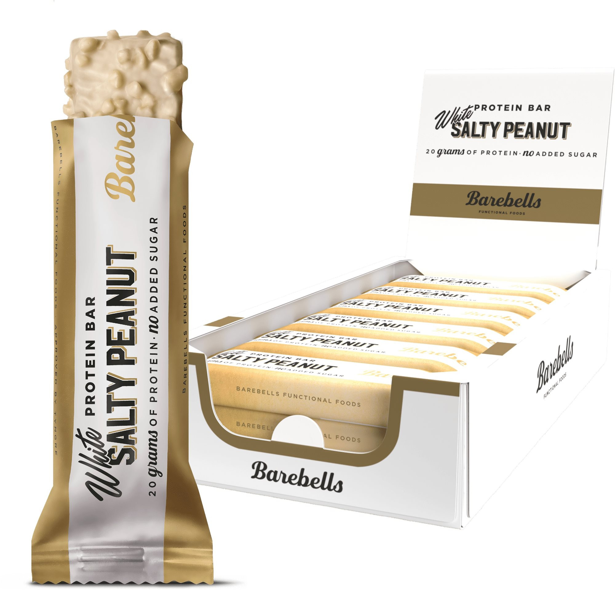Barebells Protein Slané arašídy a bíla čokoláda 12 x 55 g