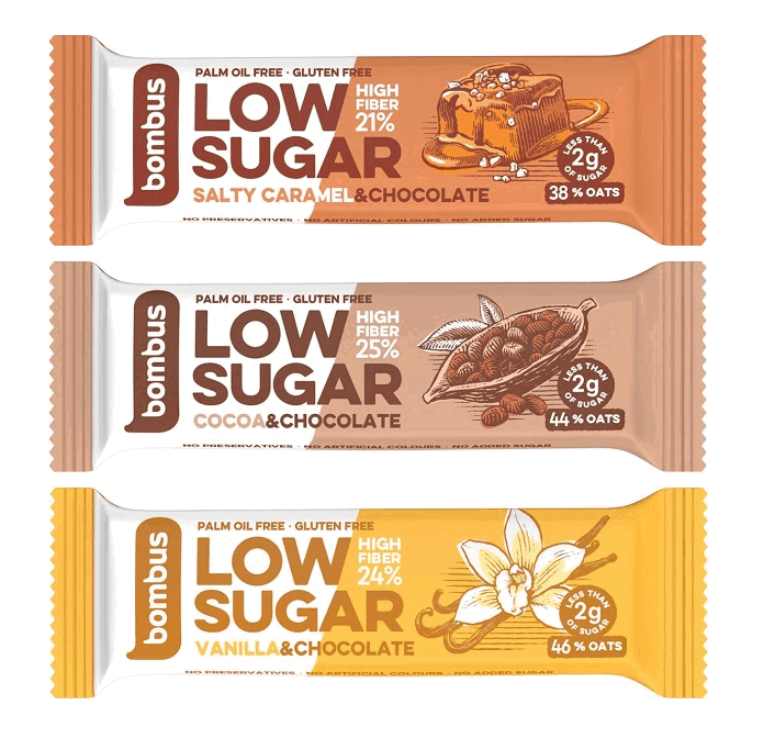 Raw bar BOMBUS Low Sugar 40g