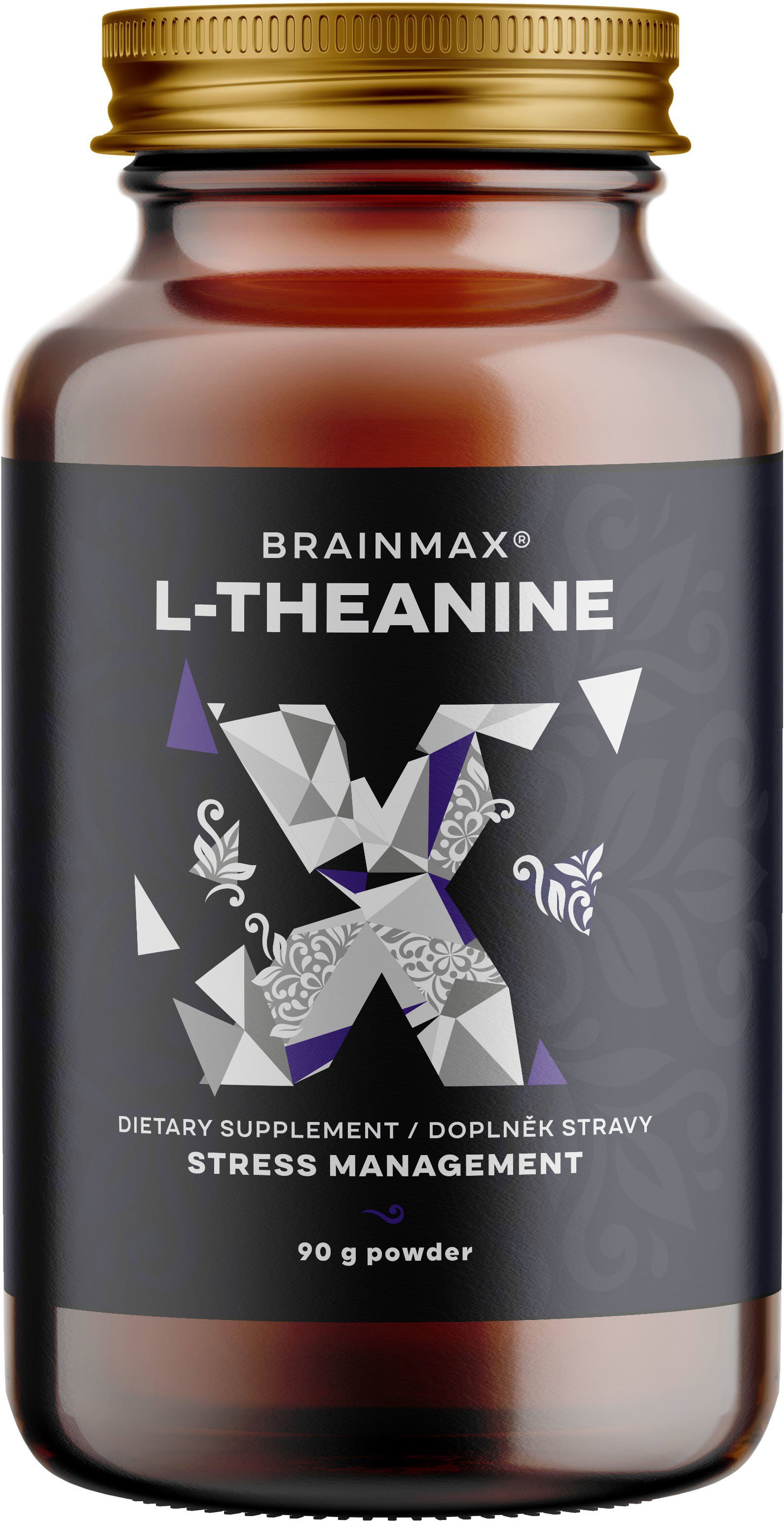 BrainMax L-Theanine, L-theanine powder, 90 g
