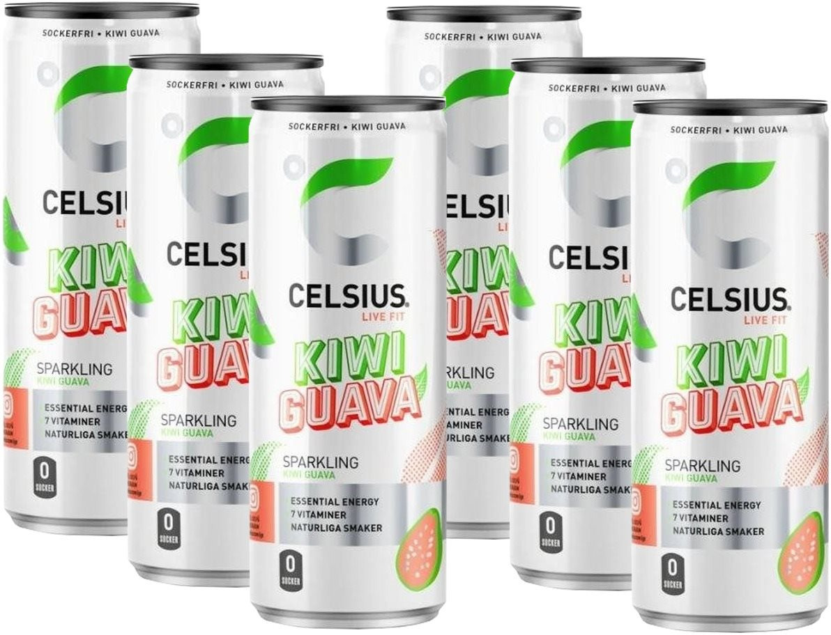 Celsius - Kiwi Guava - 6 x 355 ml