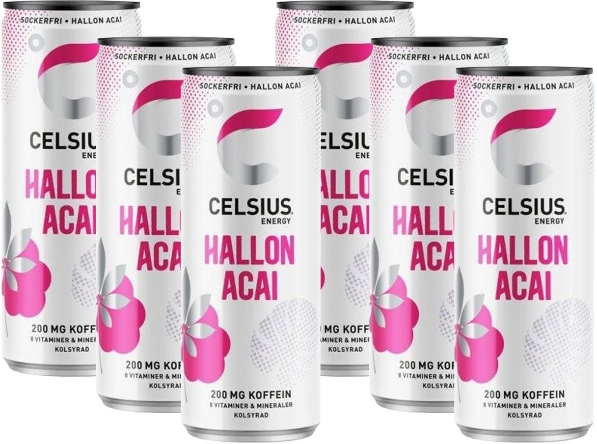 Celsius Raspberry Acai - Raspberry Acai - 6 x 355 ml