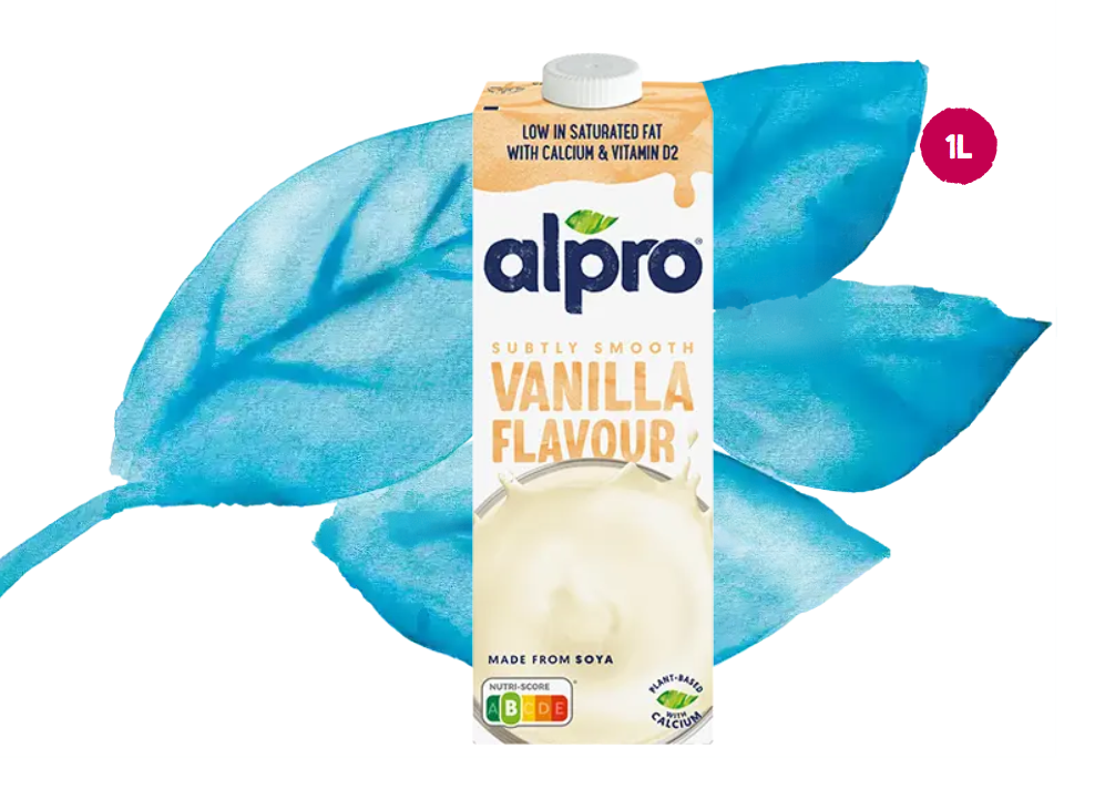Vegetable drink Alpro soy drink with vanilla flavour 8x1l