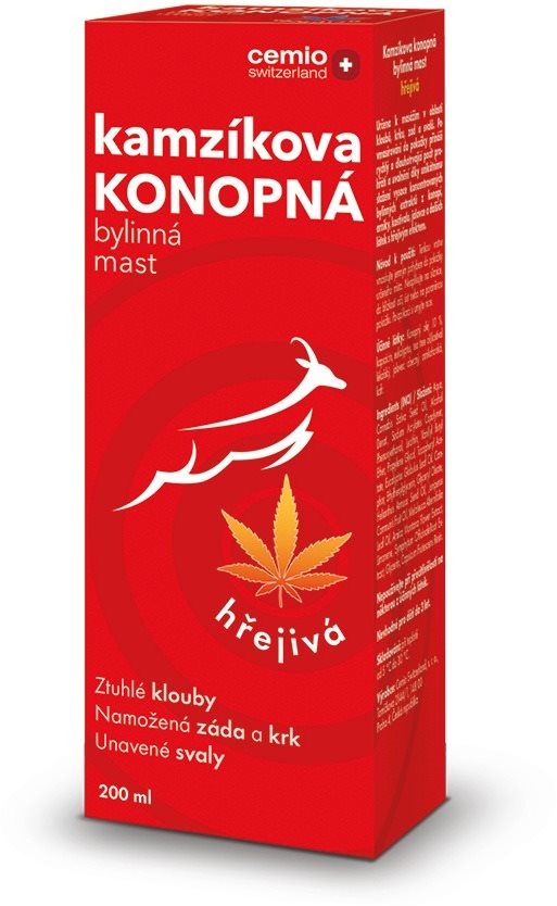 Cemio Kamzíkova konopná mast hřejivá