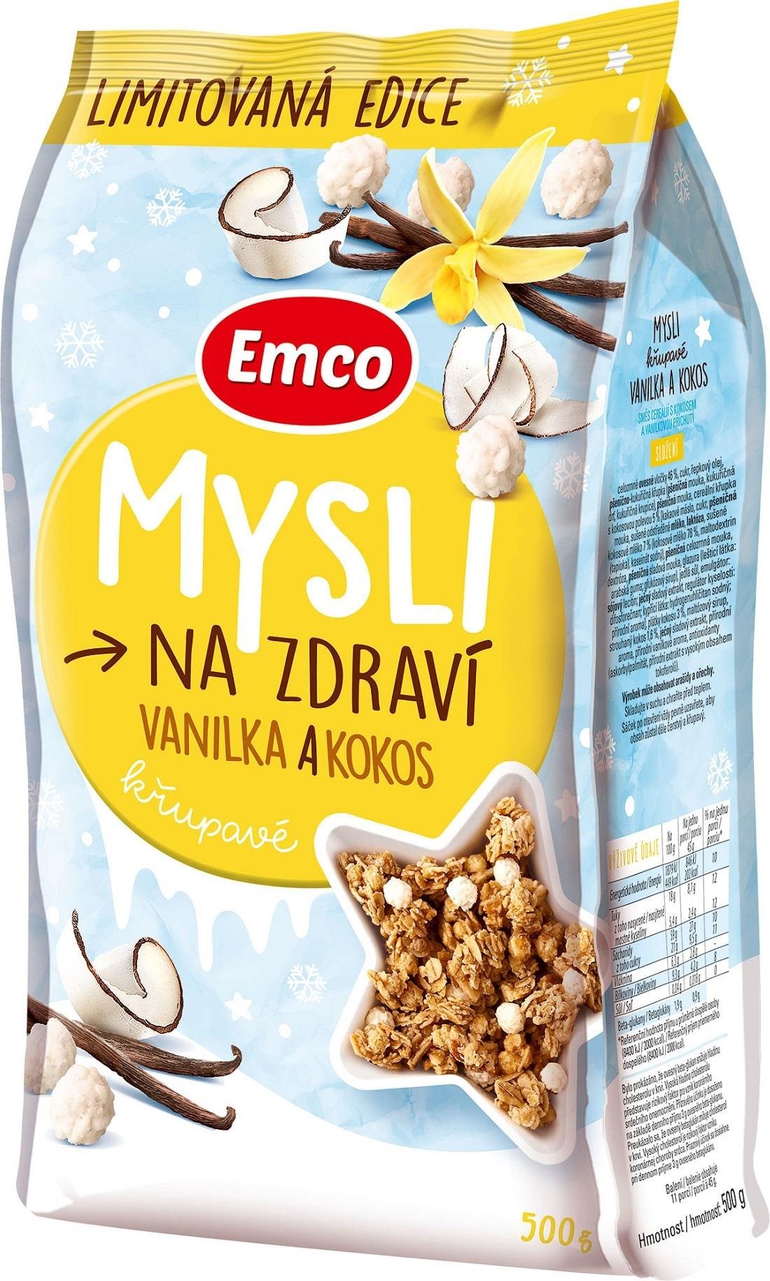Emco Think Crunchy - vanilla and coconut 500 g