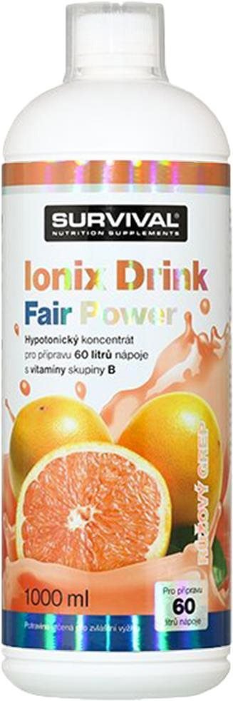 Survival Ionix Drink 1000 ml pink grapefruit