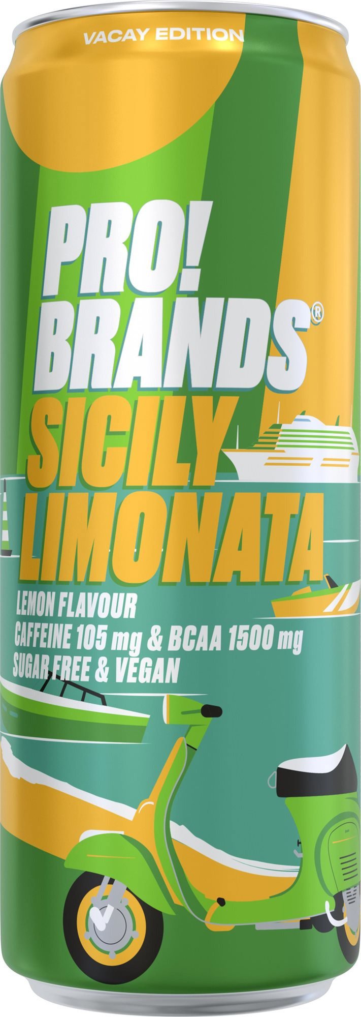 Sports drink ProBrands BCAA Drink 330 ml lemon (Sicily Limonata)