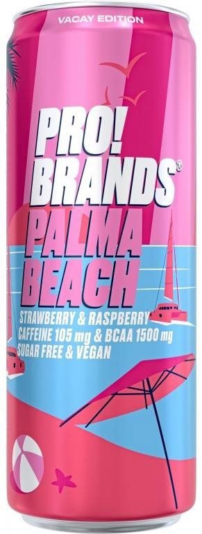 Sports drink ProBrands BCAA Drink 330 ml strawberry - raspberry (Palma Beach)