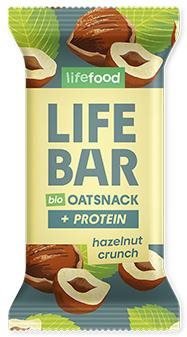 Flapjack Lifefood BIO Lifebar Oat Snack protein s lískovými oříšky