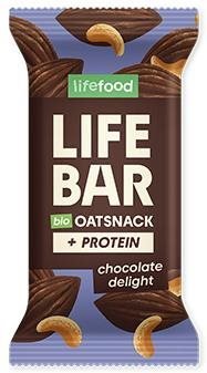 Flapjack Lifefood BIO Lifebar Oat Snack protein čokoládový