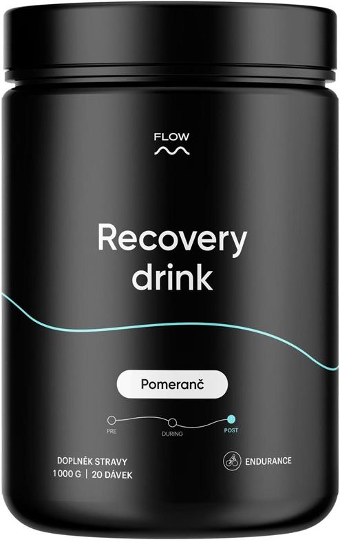 Flow Recovery drink 1000g, pomeranč