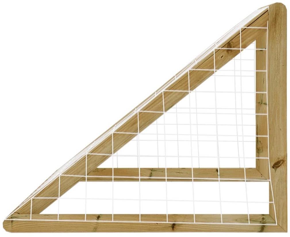 Futbalová bránka Shumee Futbalová bránka so sieťou 120 × 80 × 60 cm impregnovaná borovica