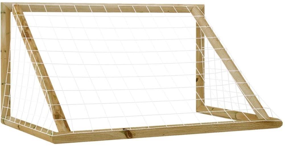Futbalová bránka Shumee Futbalová bránka so sieťou 120 × 80 × 60 cm impregnovaná borovica