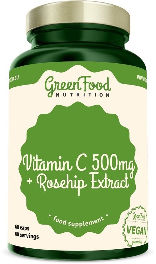 GreenFood Nutrition Vitamín C+ Extrakt ze šípků