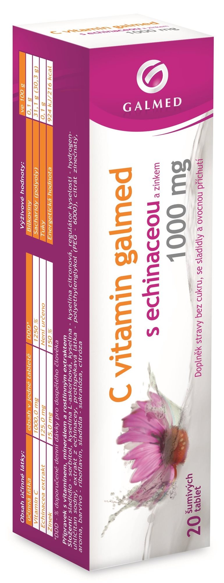 Vitamin C 1000mg Galmed with echinacea eff