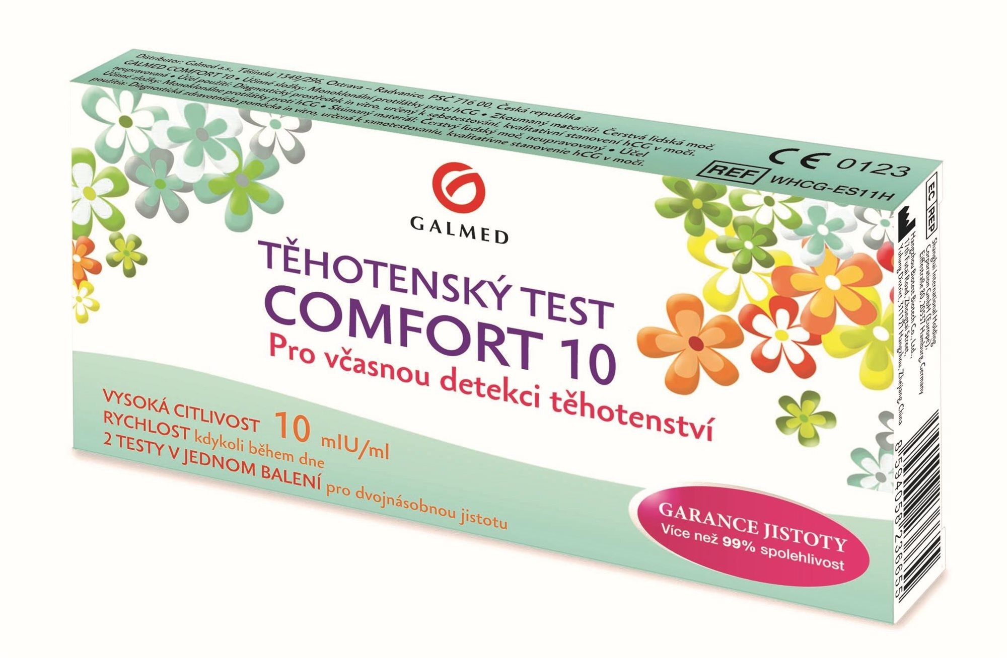 Test těhotenský GALMED Comfort 10 hCG