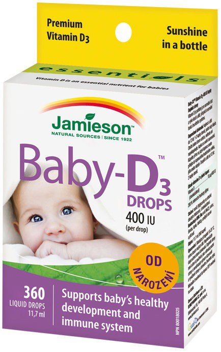 Vitamin D3 Jamieson Baby-D3 400 IU drops 11,7 ml