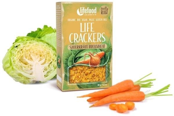 Healthy chips LIFEFOOD LIFE CRACKERS Vegetable chips RAW BIO