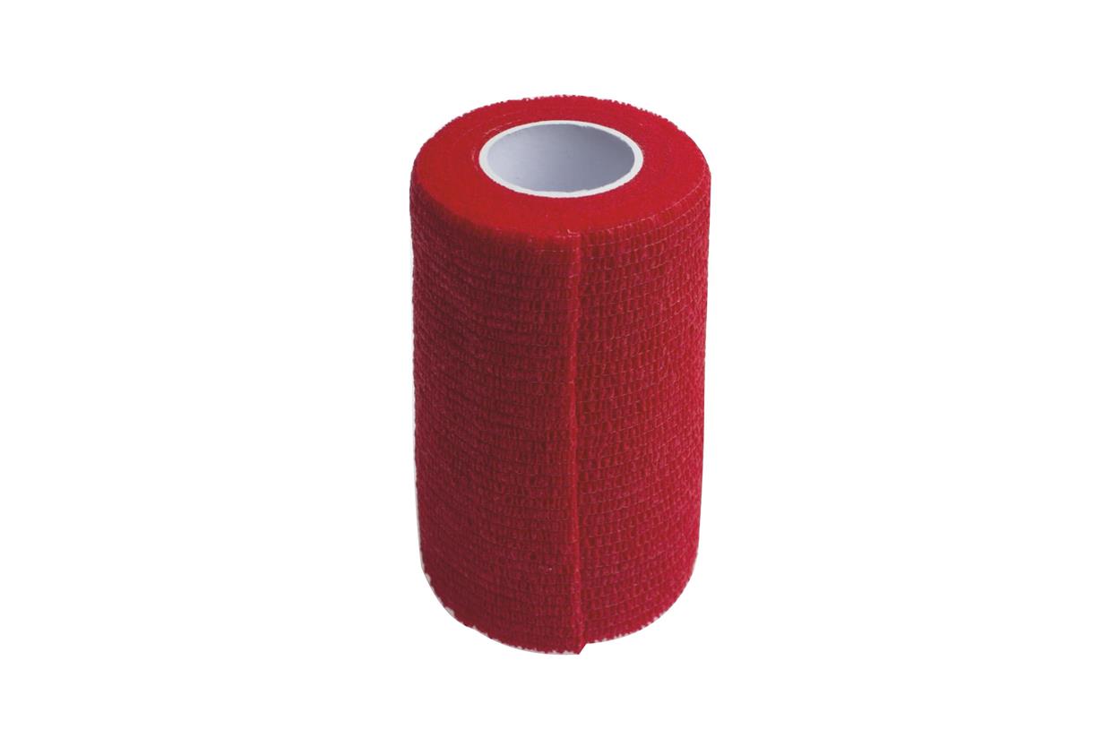 Kine-MAX Cohesive Elastic Bandage 10 cm × 4,5 m, červené