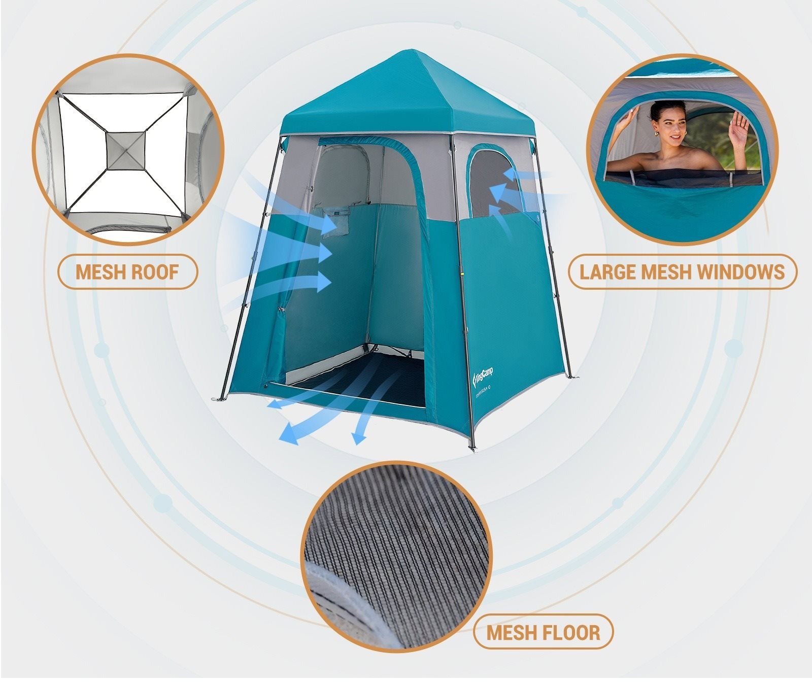 Stan KingCamp Marasusa Q cyan/grey