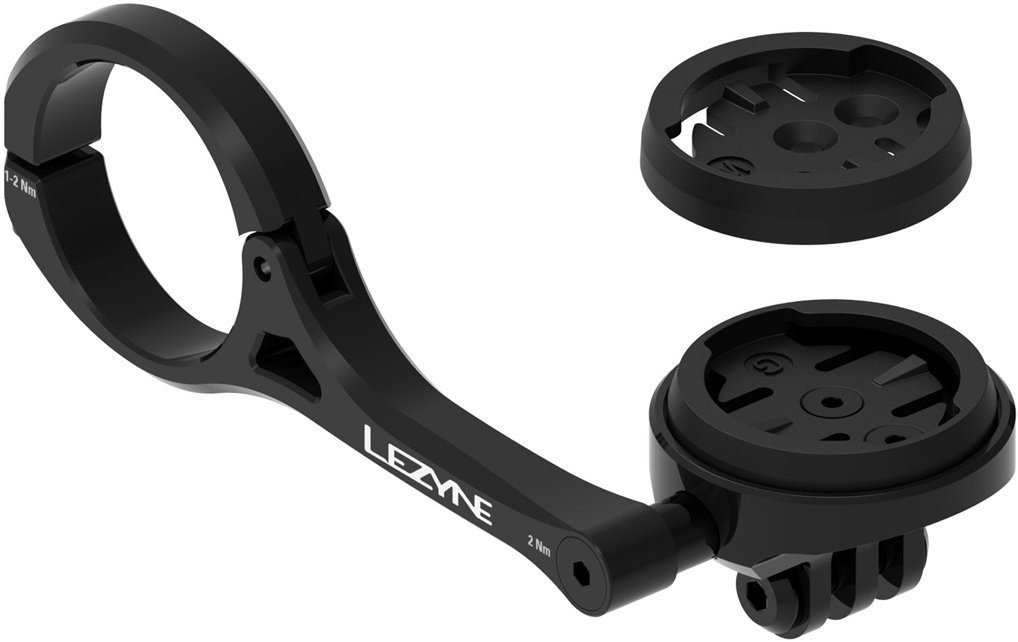 Lezyne Garmin/Wahoo Gps Forward Mount With Gopro / Black
