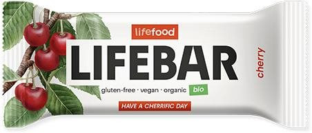 Energetická tyčinka LIFEFOOD LIFEBAR tyčinka třešňová RAW BIO 40 g