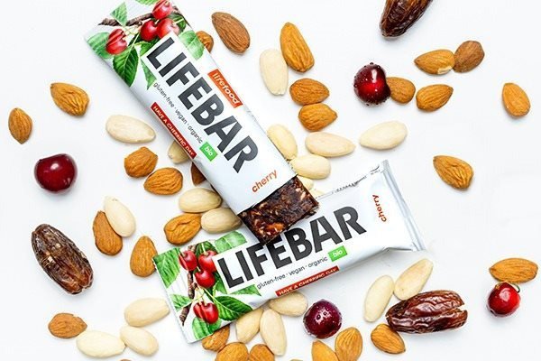 Energetická tyčinka LIFEFOOD LIFEBAR tyčinka třešňová RAW BIO 40 g