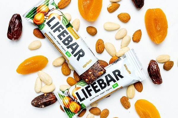 Raw tyčinka LIFEFOOD LIFEBAR tyčinka meruňková RAW BIO 40 g