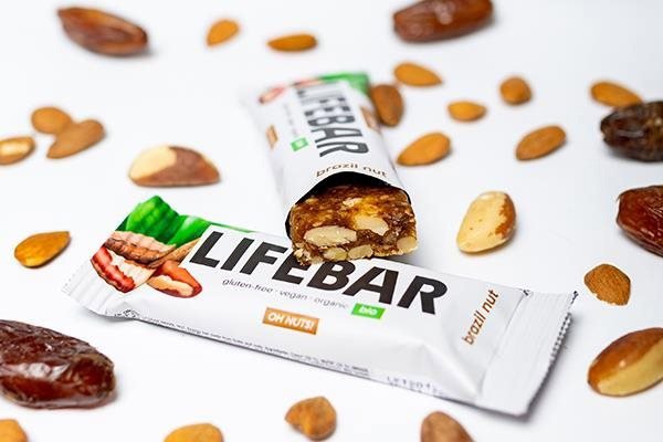 Raw tyčinka LIFEFOOD LIFEBAR tyčinka brazilská BIO 40 g