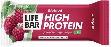Proteinová tyčinka LIFEFOOD LIFEBAR Protein tyčinka malinová BIO 40 g