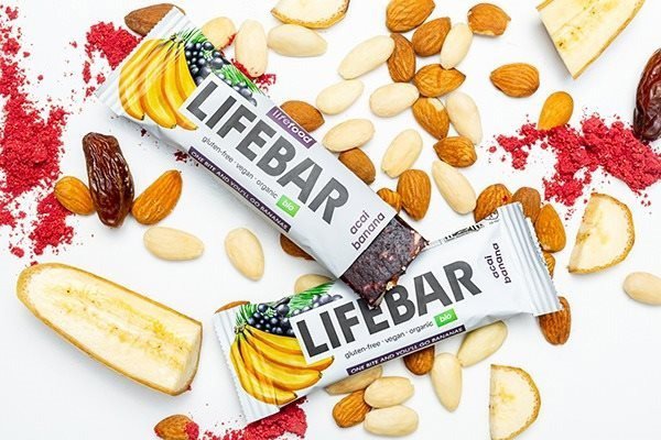 Raw tyčinka LIFEFOOD LIFEBAR tyčinka acai s banánem RAW BIO 40 g