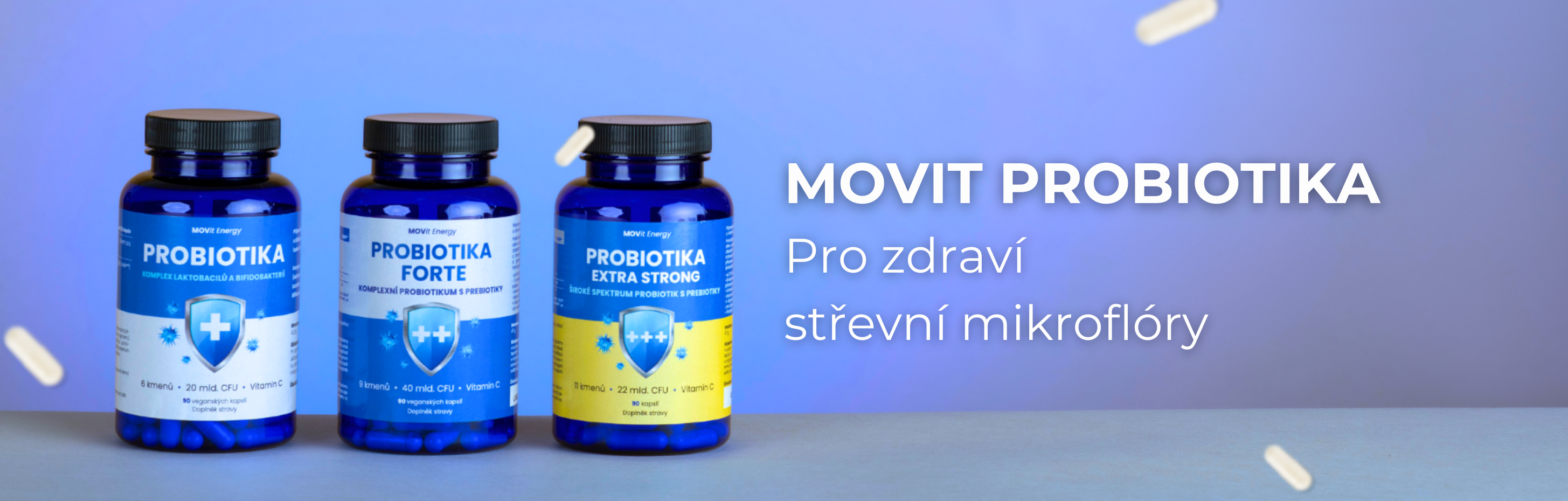 Probiotics MOVit Probiotics - complex of lactobacilli and bifidobacteria, 90 capsules