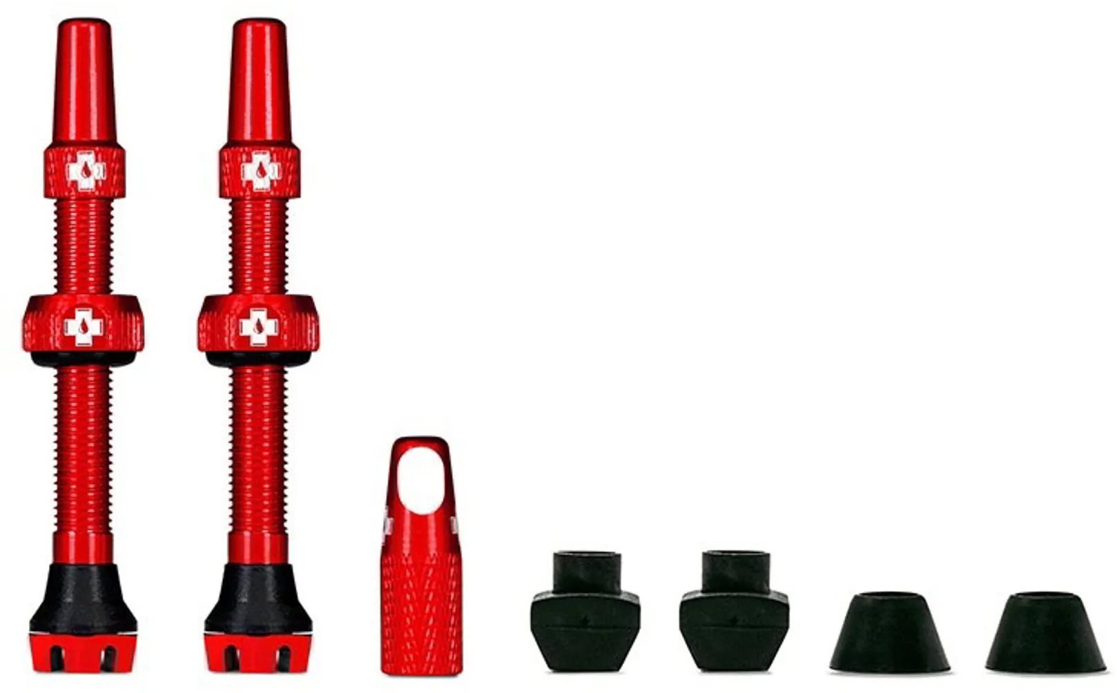 Muc-Off Tubeless Presta Valve Kit V2 44 mm Červená