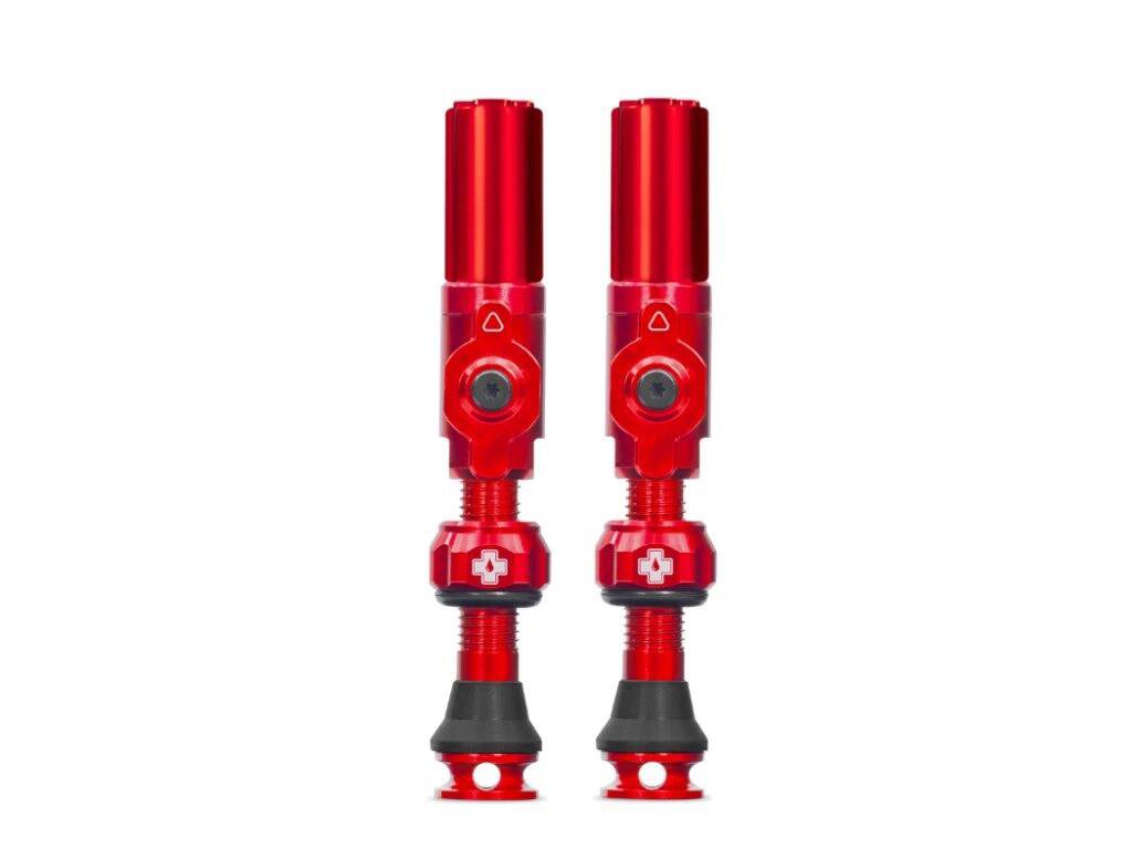 Big Bore Hybrid Tubeless Valves Red Medium