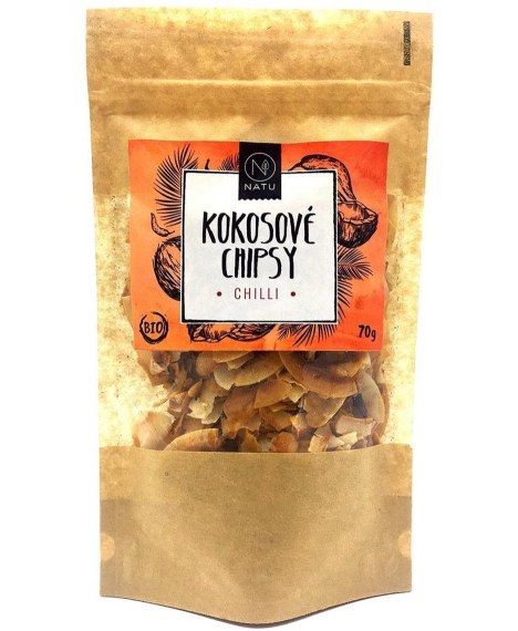 Nuts NATU Coconut chips BIO chilli 70 g