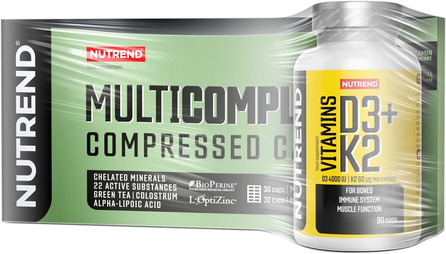 Nutrend Multicomplex Compressed Caps 60 capsules + Vitamins D3+K2 90