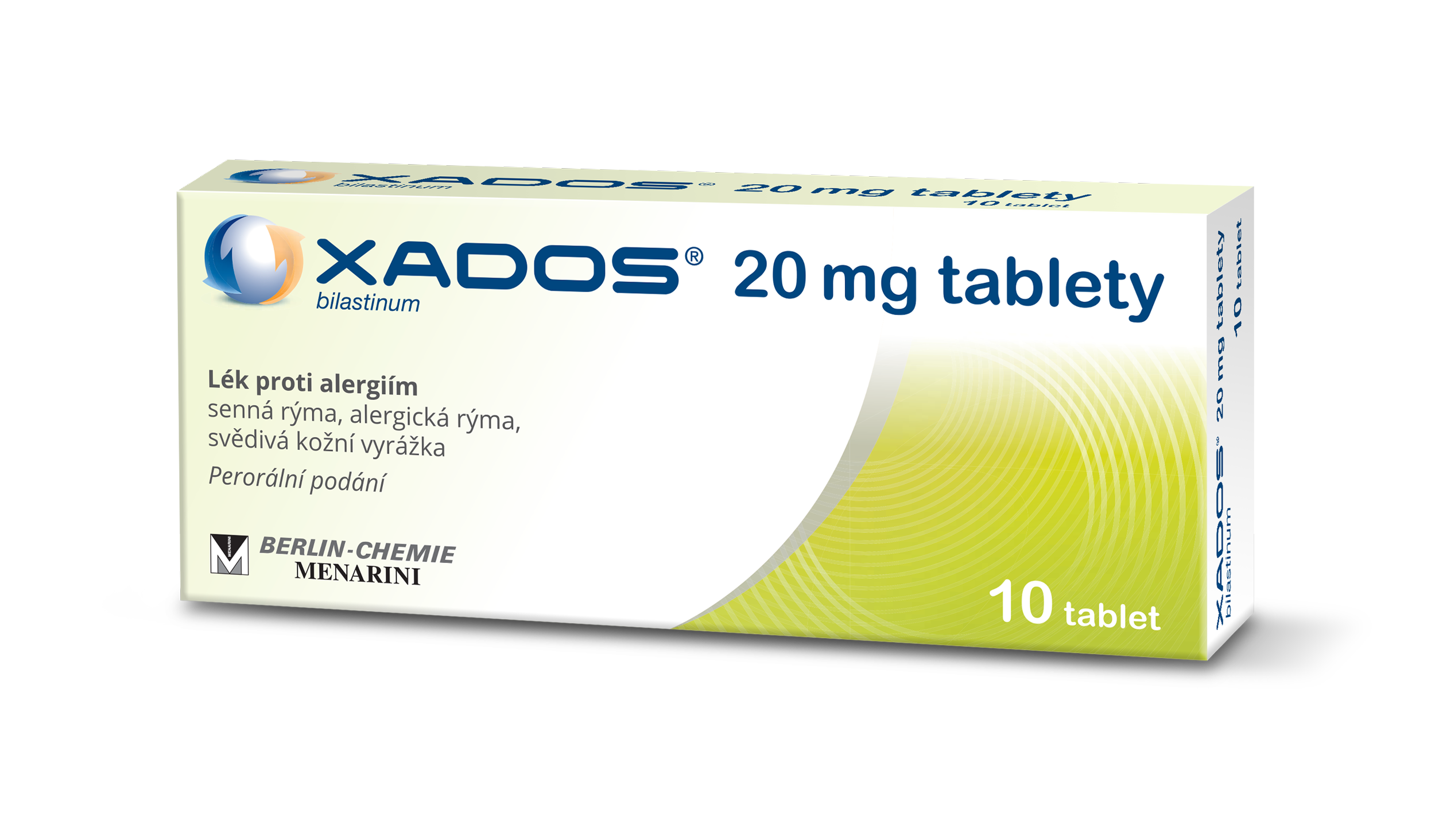 Registered medicinal product Xados 20 mg 10 tablets