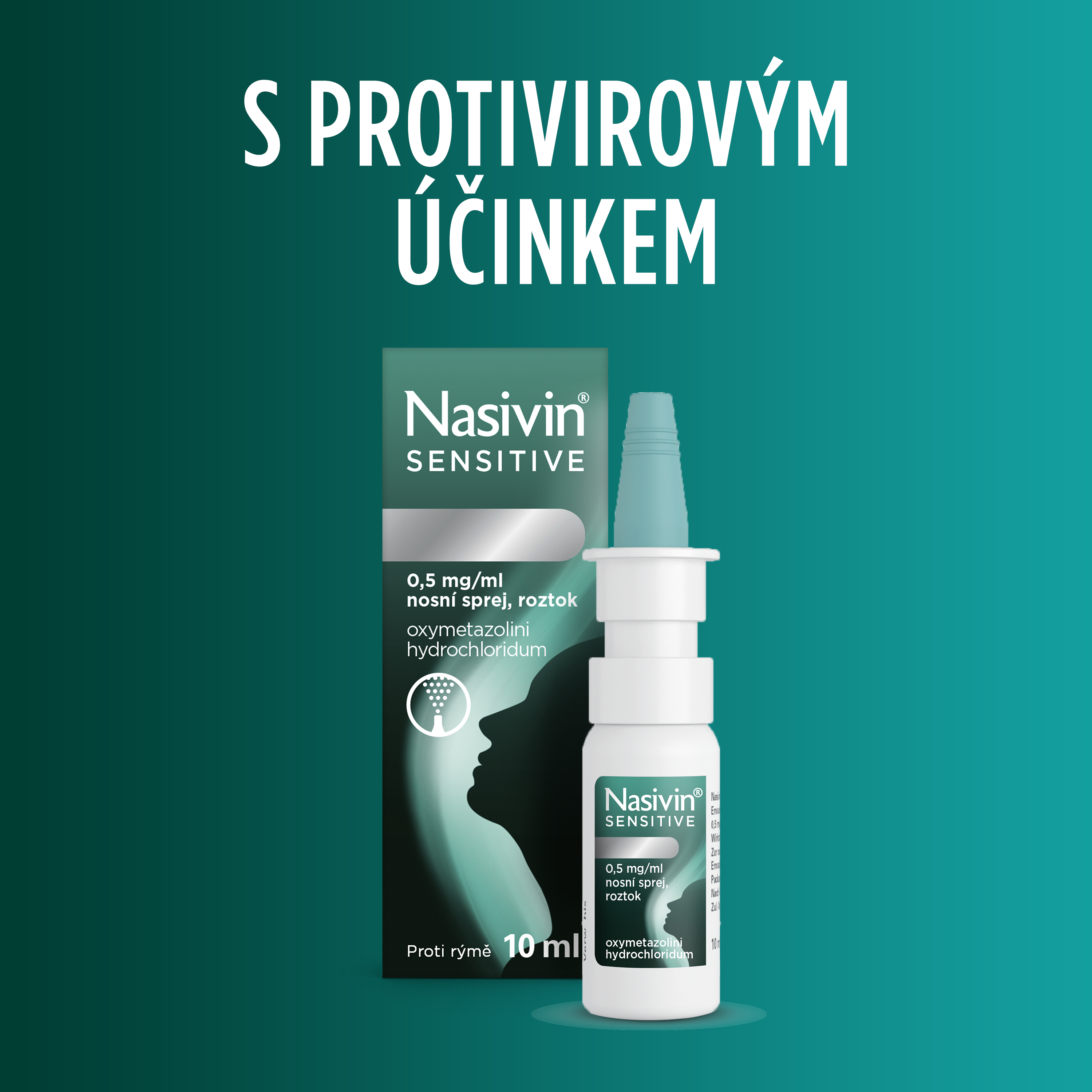 Registered medicinal product Nasivin Sensitive Nasal Spray 0,5 mg/ml 10 ml