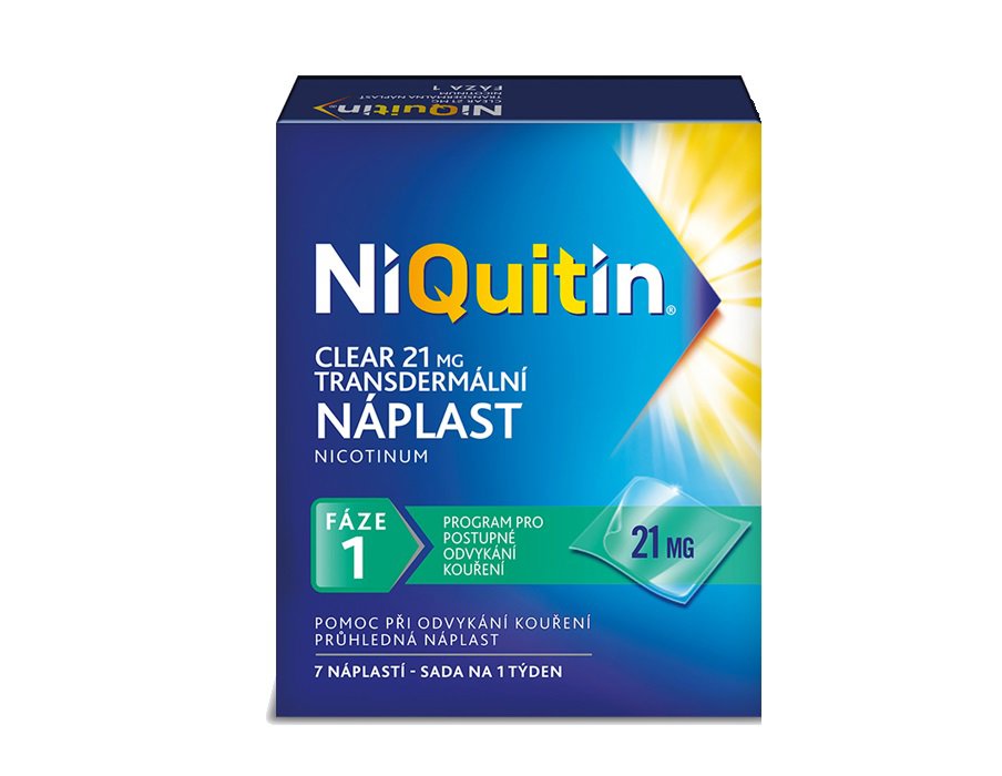 NiQuitin Clear 21 mg 7 transdermal patches