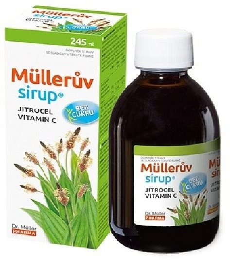 Food supplement Muller's plantain syrup without sugar 245 ml
