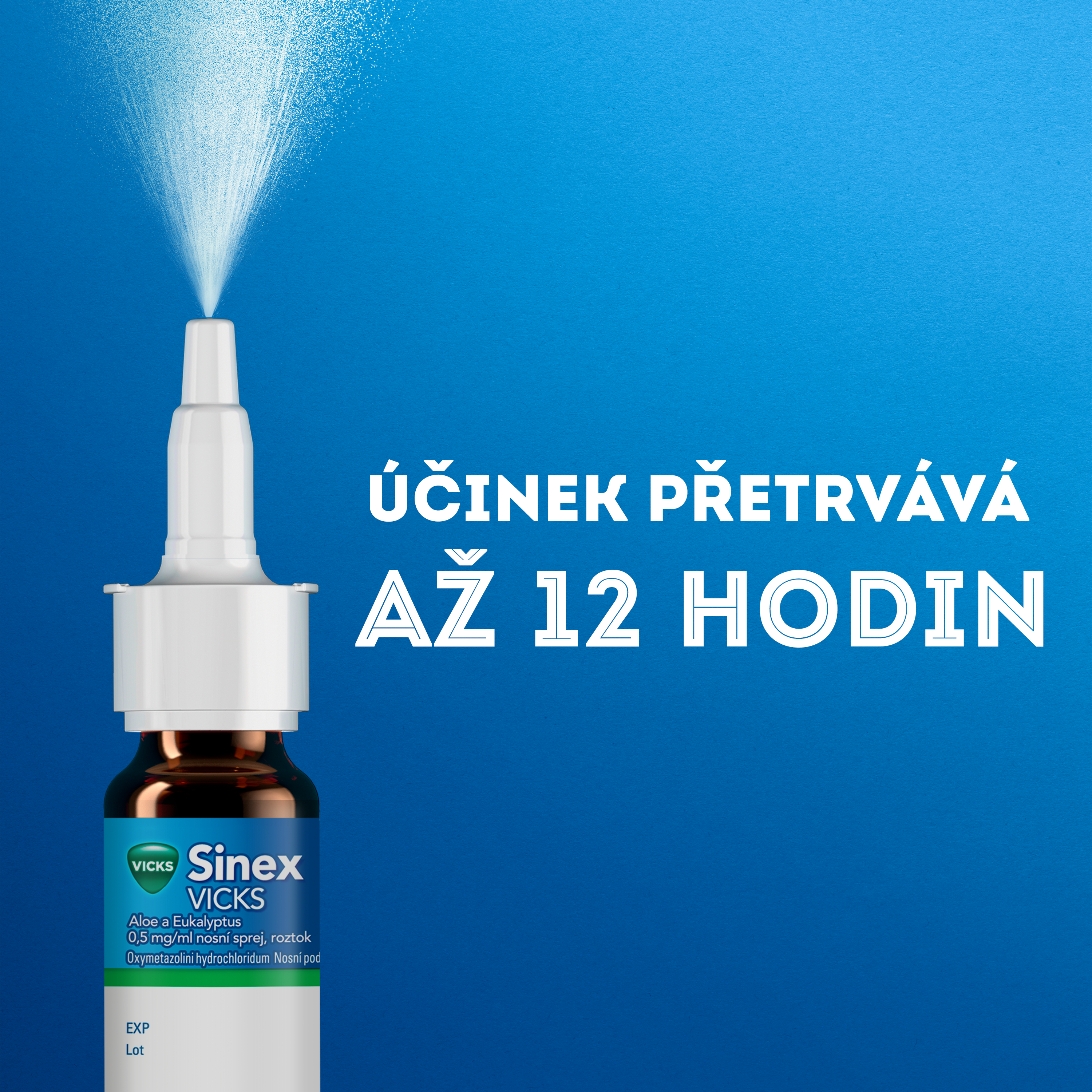 Registered medicinal product Sinex Vicks aloe + eucal 0,5 mg/ml nasal spray, solution 15ml