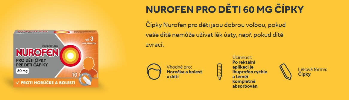 Nurofen for children 60 mg 10 suppositories